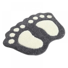 Tapis de bain Prettyui - Tapis de sol shaggy extra épais, lavable en machine