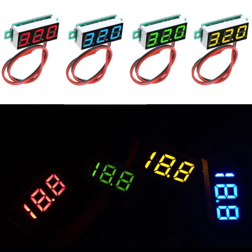 30V0.28" LED Mini Voltmeter Tester Ψηφιακός Μετρητής Volt Αυτοκινήτου O5E6 2