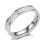 Pink cubic zirconia couple ring smooth square surface 2