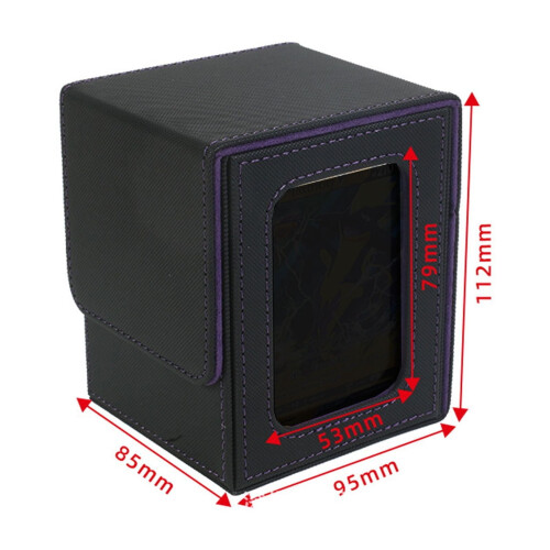 Caja magnética para guardar 100 tarjetas con doble funda. 1