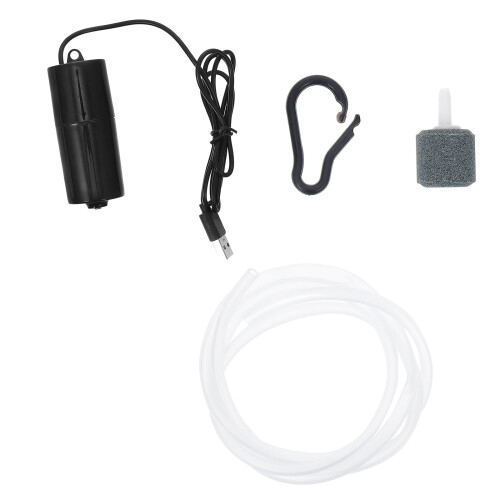 1 σετ αεριστήρας οξυγόνου σίγασης, φόρτιση USB, αντλία νερού ενυδρείου, αντλία 1