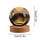 Luminária Noturna Cailmei Calming Stellar Spheres Crystal Ball de 7 cm (2,76 polegadas), com tema de galáxia, Saturno e Sistema Solar, ideal para 3