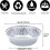 Roofei aluminum foil pans half size deep 200 pack 6