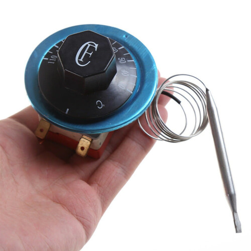 Interruptor de control de temperatura con termostato de dial de 220 V y 16 A 2