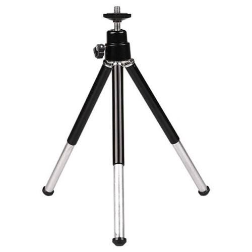Mini portable tripod aluminum alloy black adjustable 2