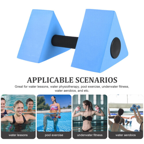 Triangle foam dumbbells for water aerobics blue 1
