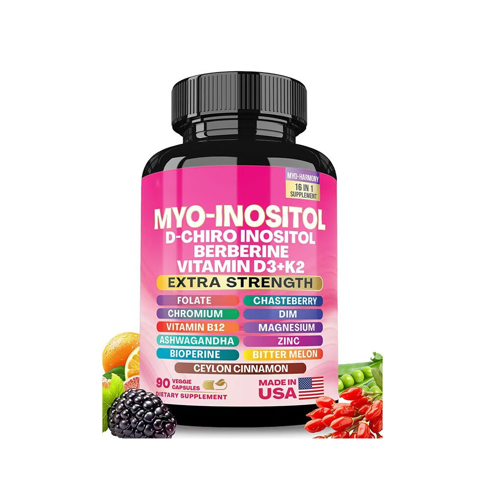 (2PCS) 14-in-1 Collagen Complex Capsules - Myo Inositol & D-Chiro Inositol Supplement for Women, 120 Capsules*
