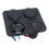 Panel de tomas de carga 12-24V USB dual 4.2A LED rojo 14