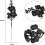 Black Glitter Berry Stems Artificial Christmas Picks 14-Pack 5