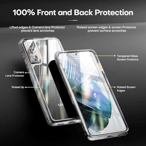 Capa à prova de choque 3 em 1 compatível com Samsung S23 / S23 Plus Transparente compatível com Samsung S23 Plus 1