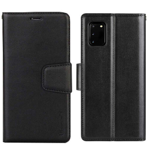 Compatível com Samsung Galaxy S20FE - Capa carteira Hanman elegante, azul marinho 1