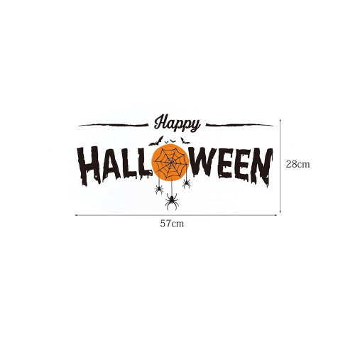 Αυτοκόλλητα τοίχου YiFudd Halloween, σαλόνι, υπνοδωμάτιο, παράθυρο, γυαλί, διακόσμηση 2