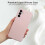 Compatível com Samsung A55 5G Capa Protetora de Câmera emborrachada fosca rosa - Rosa 3