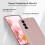 Compatível com Samsung A55 5G Capa Protetora de Câmera emborrachada fosca rosa - Rosa 4