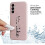 Compatível com Samsung A55 5G Capa Protetora de Câmera emborrachada fosca rosa - Rosa 5