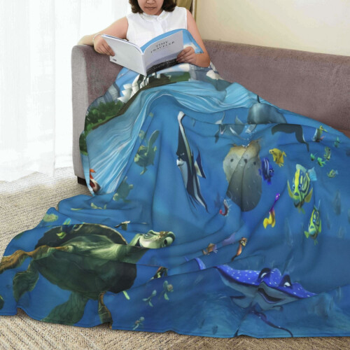 Flanellpledd i «Finding Nemo»-stil, 102 x 76 cm 2
