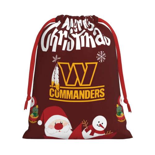 Τσάντα δώρου Commanders Super Soft με κορδόνι, συμβατή με χριστουγεννιάτικα δώρα, λογότυπο 1