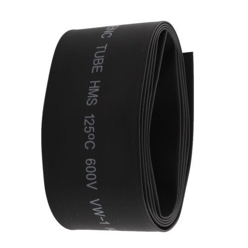 2X30mm2: 1Μαύρος θερμοσυστελλόμενος σωλήνας μόνωσης πολυολεφίνης1M 2