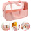 Transparent cosmetic bag set PVC 4-piece 7