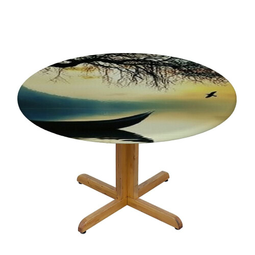 Round tablecloth with elastic edge for circular tables 2