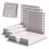 3PCS Sticky Note Stencil Template with Note, Holder Stencil, Line 4