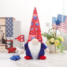 Patriotic Gnome Decor Resin Figurine for 4th of July