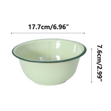 Ycolew enamel mixing bowl set round vintage kitchen bowl set