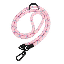 10 mm pinkes Telefon-Lanyard, 79 g, Metall/Polyester