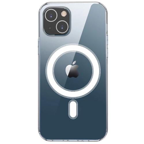 Compatible con iPhone 13 - Elegante funda protectora magnética transparente 2