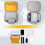 Protective Storage Pouch For Printer Holds Machine Paper-Yellow 3