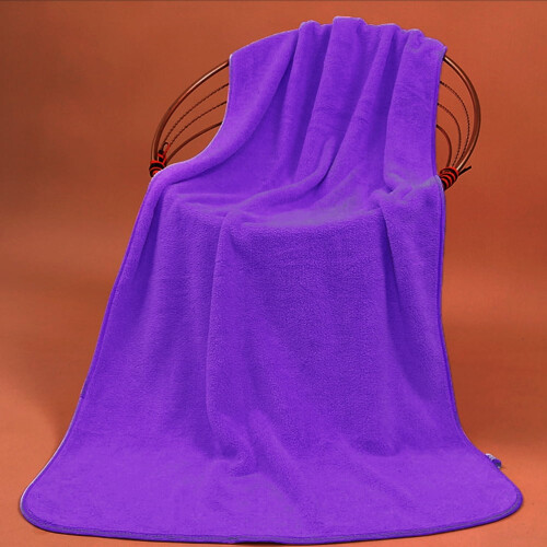 Microvezel badhanddoek groot, sneldrogend, 70x140cm, donkerpaars 2