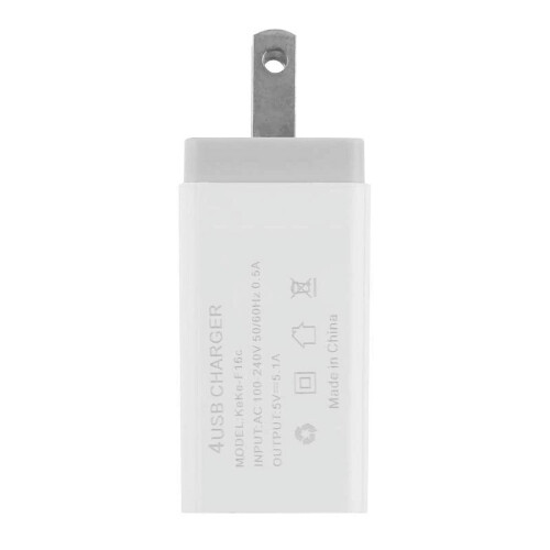 USB wall charger cube 4-port for phone tablet 2