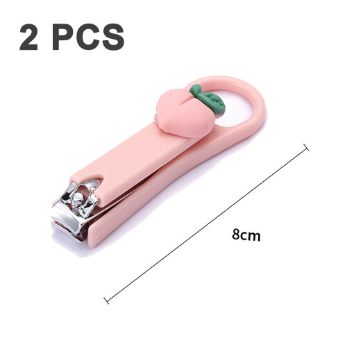 QUTETN fingernail clipper set sharp cute 2 pcs 1