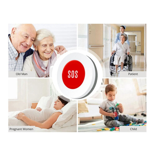 2X Tuya Smart ZigBee SOS Button Sensor Alarm Συναγερμός Ηλικιωμένων Παιδιών Συναγερμός Έκτακτης 2