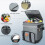 Telescopic Handle Rolling Cooler 10.8x9.8x7in Dual 4