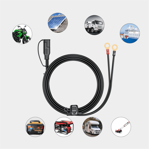 12-24V18AWG SAE2Pin γρήγορης αποσύνδεσης σε καλωδίωση ακροδεκτών δακτυλίου Ο, καλώδιο 2