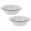 Vintage enamel mixing bowls large 2 pcs 4