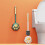 Toilet Brush with Soft Dense Bristles, Long Handle, 4