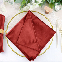 Naipcíní Línéadaigh Veilbhit Gan Uaim Préimhe Mórdhíola Fíona Efavormart20"x20" - 5 phíosa
