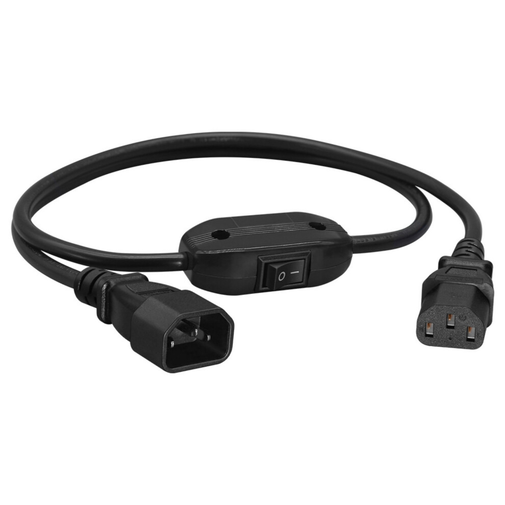 Flexible C14 To C13 Power Cord With Switches Computers-100Cm 7627001510975