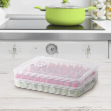 VALSEEL Contenitore per alimenti, scatola multistrato per congelatore per frigorifero domestico con timer