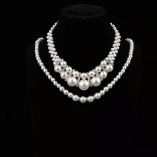 RSAMD1Set Vintage Dames Bruidssieraden Set Imitatieparels Bruiloft Feest SieradenJO-02