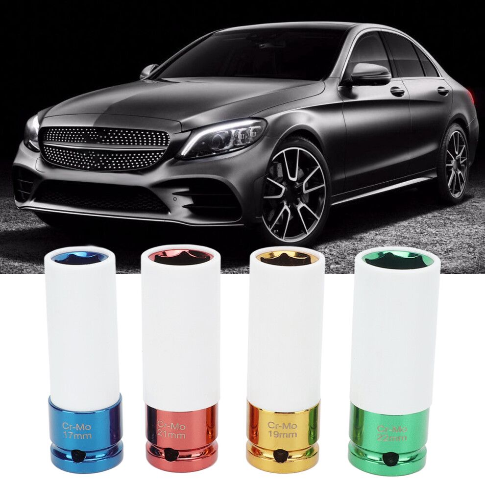 4 Colour Coded Metric Impact Sockets 1/2In Drive 7790334874226
