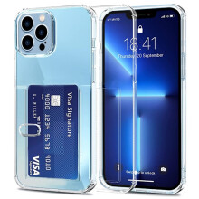 Cás Silicone Trédhearcach atá frithsheasmhach in aghaidh turraing agus Sliotán Cárta Nordic atá comhoiriúnach le iPhone13/13Pro/13Pro Max