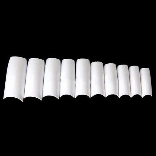 Limei acrylic false nail tips clear 500 pcs 10 sizes 1