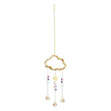 Carillon éolien d'intérieur en cristal, pendentif en cristal, décoration de fenêtre, ornement nuageux en cristal