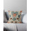 Capas de almofada AIVO com estampa floral de outono em azul, marrom e ferrugem, para sofá, em polegadas, com dois lados. 1