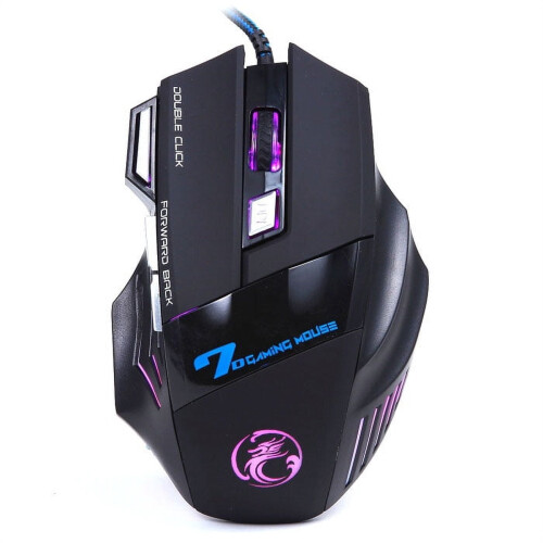 Mouse da gioco VOSS3200DPI LED Optical7D USB con cavo per PC e laptop