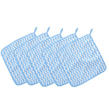 OYIGU Lot de 5 lingettes nettoyantes ondulées pour la cuisine et la salle de bain, torchons épais à suspendre, 30 x 30 cm.