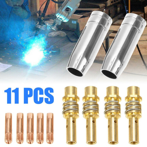 MIG Welding Torch Set0.8mm Nozzle Contact Tip11pcs